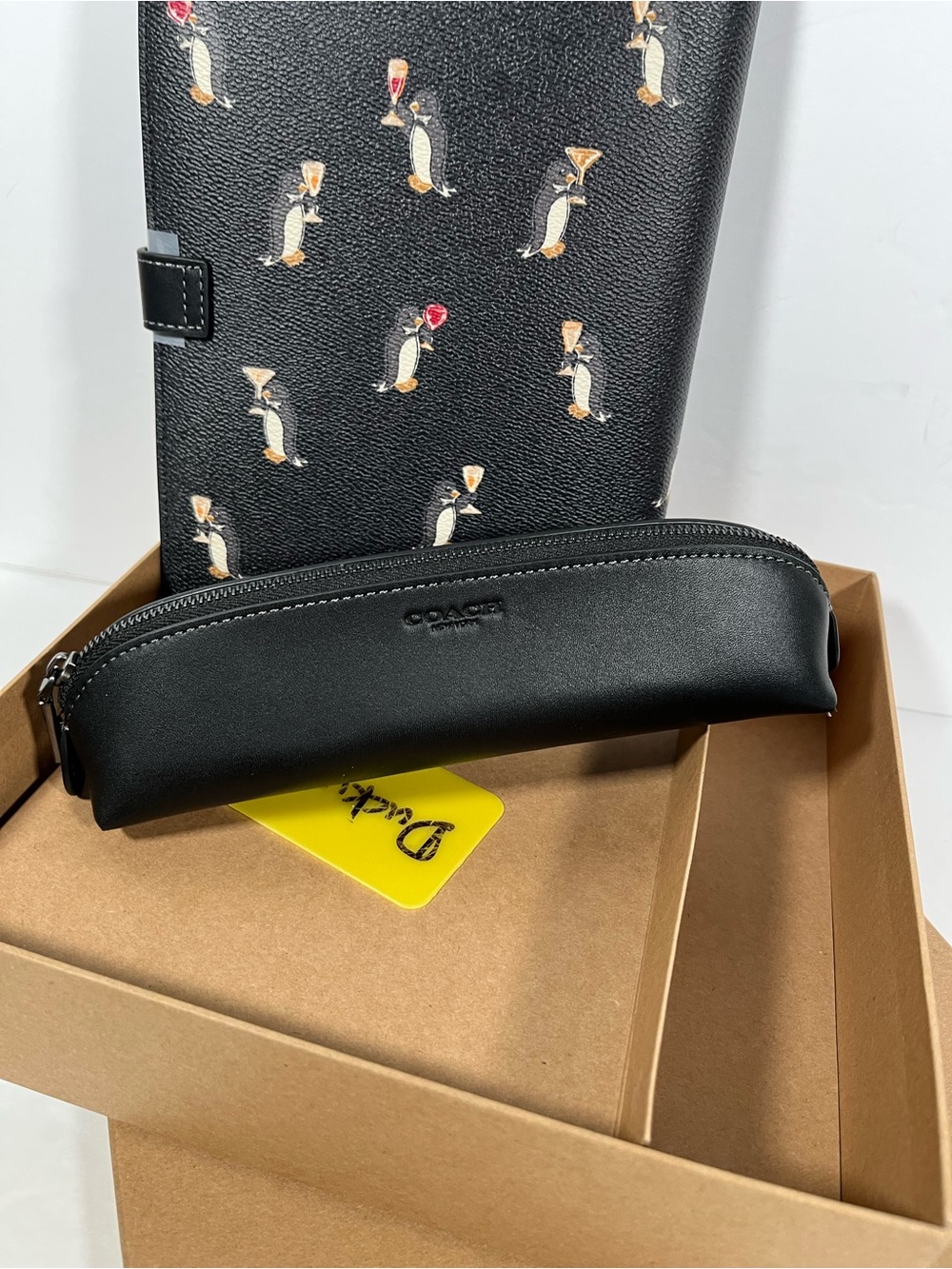NIB Coach Boxed Notebook And Pencil Case Set - Picture 6 of 7